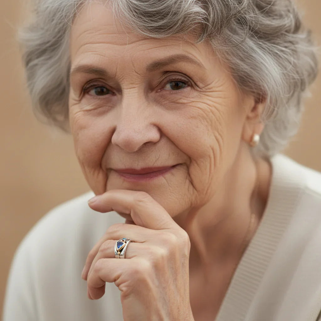 Inel Vintage Albastru