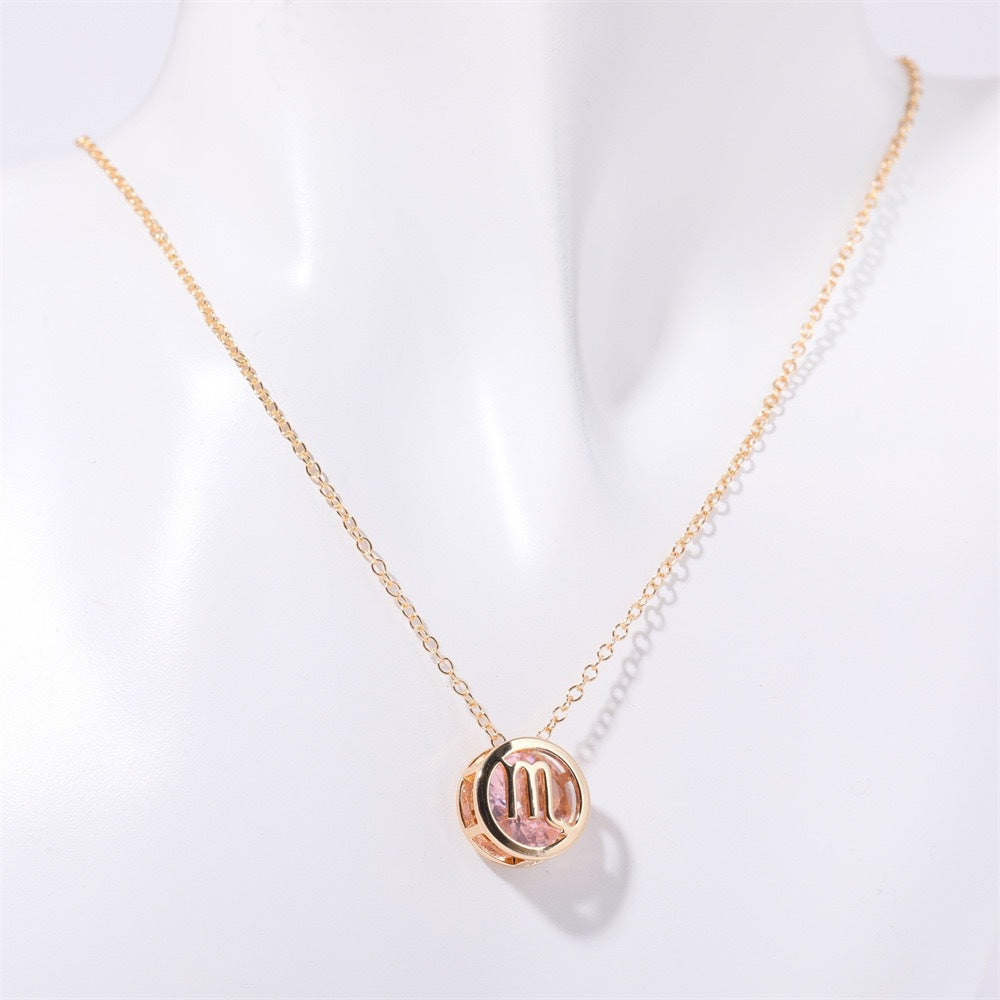 Colier Zodíaco Dublu Față