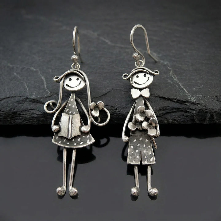 Cercei pendanți vintage pentru băieți și fete