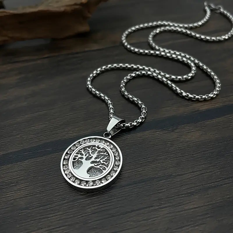 Colier Copacul Vieții în Nuanta Aurie Luxoasă cu Zirconii