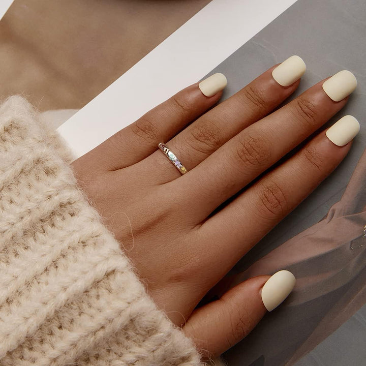 Iring din Argint cu Design de Pata