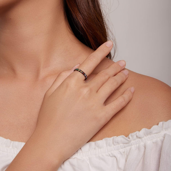 Iring din Argint cu Design de Pata