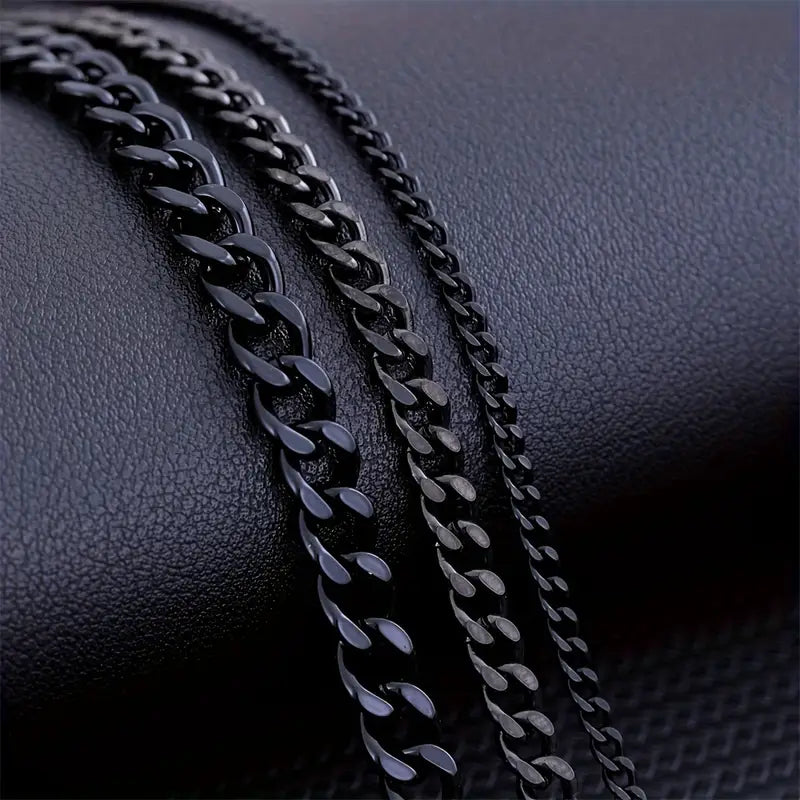 Colier minimalist cu lanț cubanez pentru bărbați