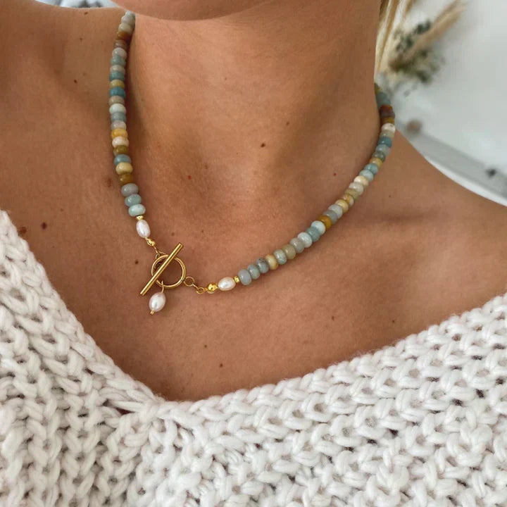 Colier Vintage Aurit cu Pietre