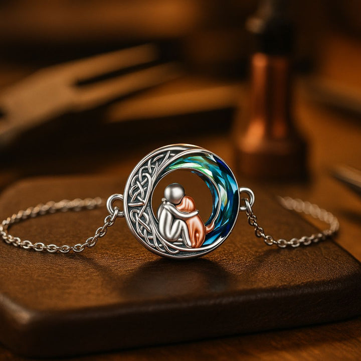 Brățară Reglabilă cu Pandantiv de Câine din Argint