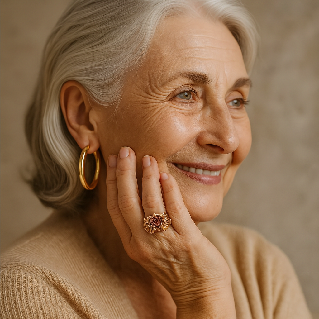 Inel Auriu cu Floare