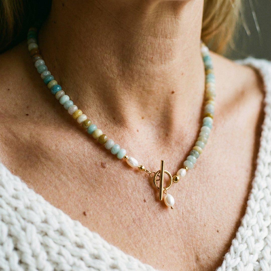 Colier Vintage Aurit cu Pietre