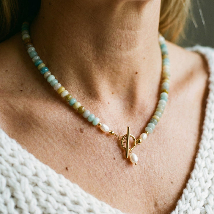 Colier Vintage Aurit cu Pietre