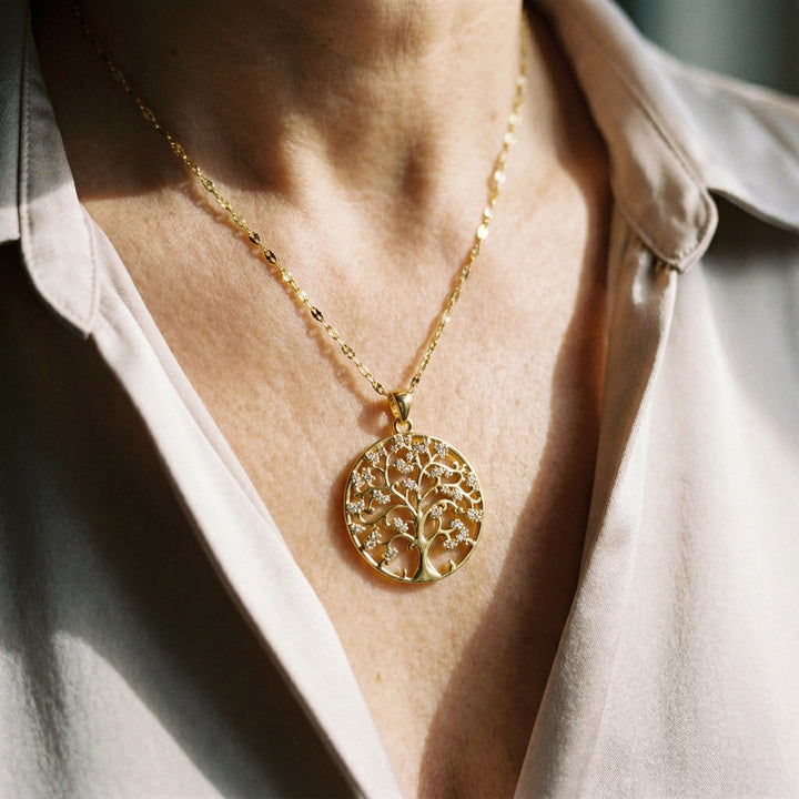 Colier Rădăcini ale Vieții în Aur