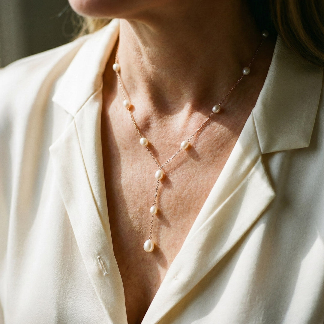 Colier Vintage cu Pandantiv din Perle