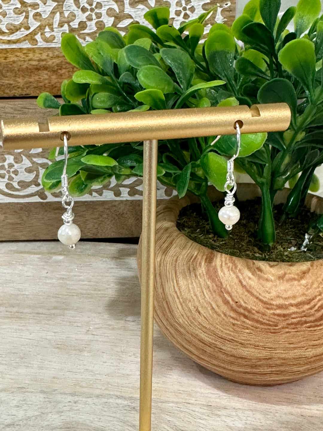 Cercei Greta cu Perle de Apă Dulce