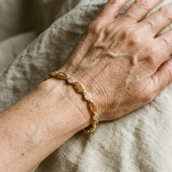 Brățară Elegantă Placată cu Aur