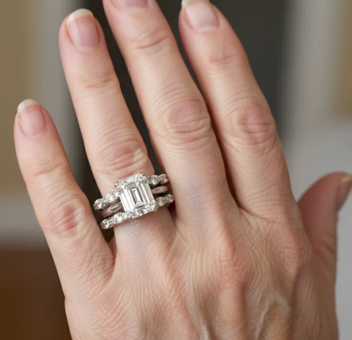 Inel Vintage din Argint cu Straturi Strălucitoare