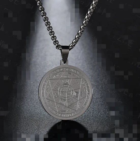 Colier cu Pandantiv Triton Înger Șase Stele