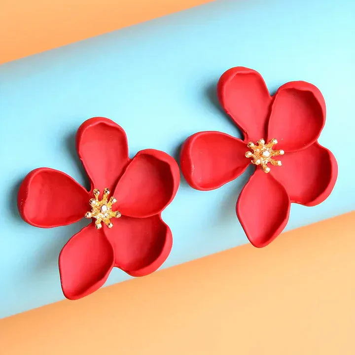 Cercei cu Floare Aurie