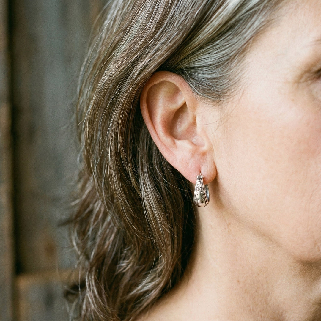 Cercei Vintage Mandala din Argint