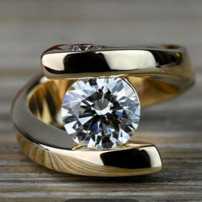 Inel Vintage în Spirală cu Zirconie